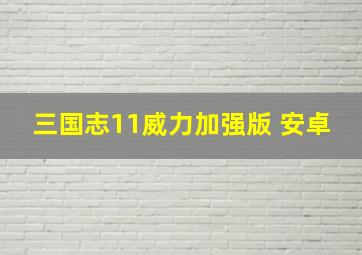 三国志11威力加强版 安卓